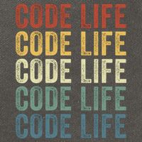 Code Sleek Life Minimalist Retro Design For Tech Enthusiasts Coding Aficionados Cotton Canvas Backpack