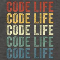 Code Sleek Life Minimalist Retro Design For Tech Enthusiasts Coding Aficionados Vector Backpack
