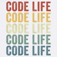 Code Sleek Life Minimalist Retro Design For Tech Enthusiasts Coding Aficionados Garment-Dyed Sweatshirt