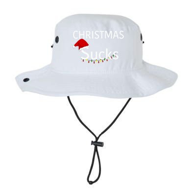 Christmas Sucks Lights Santa Hat Funny Gift Legacy Cool Fit Booney Bucket Hat