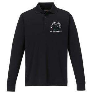 Clearwater Sports Massage Tickle Toes Pic Performance Long Sleeve Polo