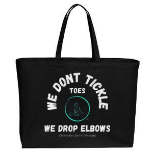 Clearwater Sports Massage Tickle Toes Pic Cotton Canvas Jumbo Tote