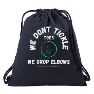 Clearwater Sports Massage Tickle Toes Pic Drawstring Bag