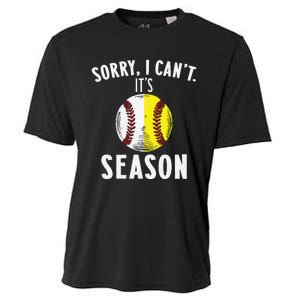 Cool Softball Mom Baseball Sorry I CanT Its Baseball Season Cooling Performance Crew T-Shirt