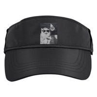 Cat Scarf Meme Drinking Coffee Selfie Chill White Shark Adult Drive Performance Visor