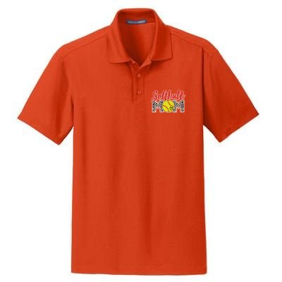 Cute Softball Mom Dry Zone Grid Polo