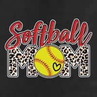 Cute Softball Mom 7 Panel Mesh Trucker Snapback Hat