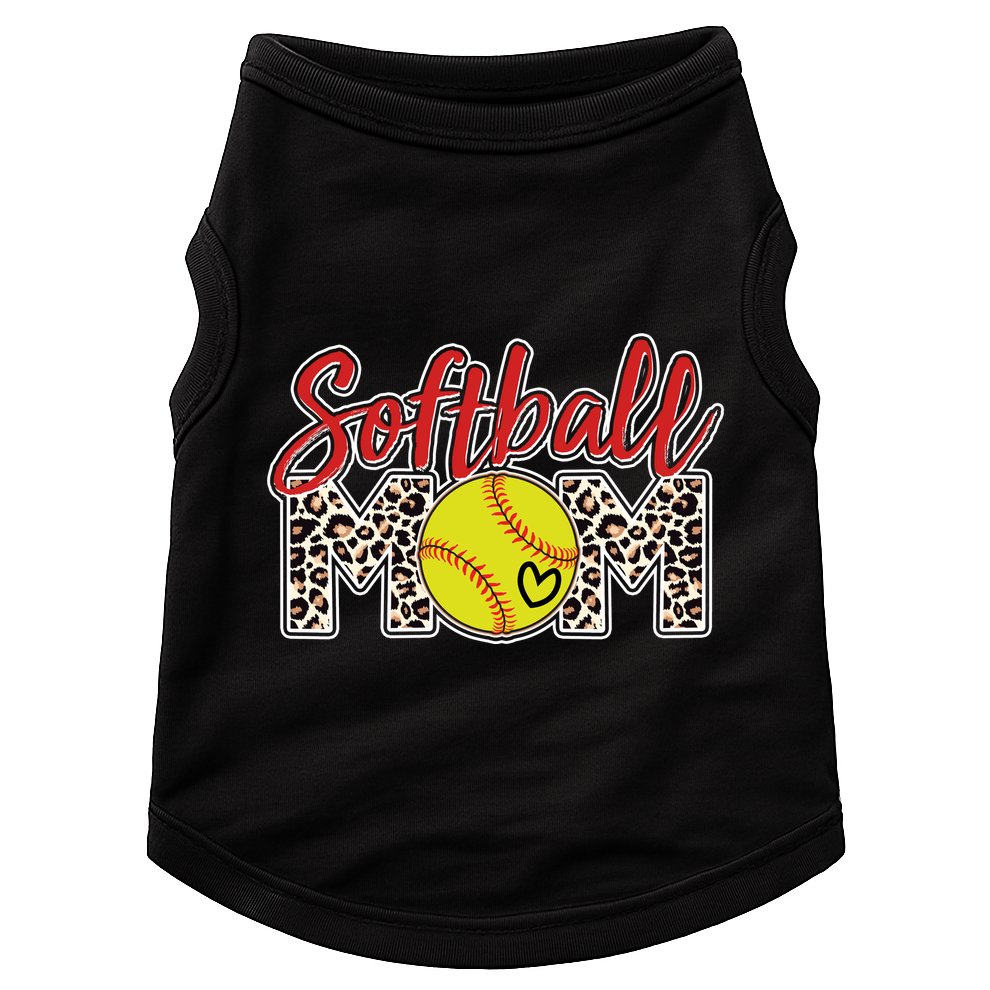 Cute Softball Mom Doggie Tank