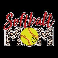 Cute Softball Mom Flatbill Hat