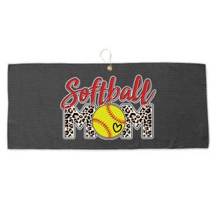 Cute Softball Mom Large Microfiber Waffle Golf Towel