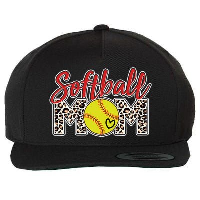 Cute Softball Mom Wool Snapback Cap