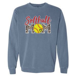 Cute Softball Mom Garment-Dyed Sweatshirt