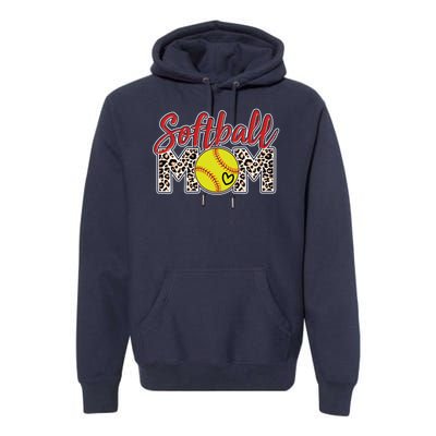 Cute Softball Mom Premium Hoodie