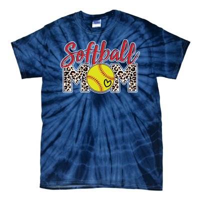 Cute Softball Mom Tie-Dye T-Shirt