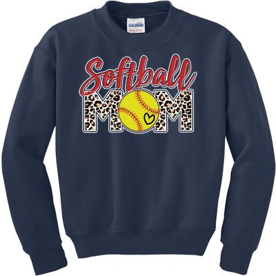 Cute Softball Mom Kids Sweatshirt