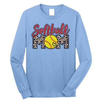 Cute Softball Mom Long Sleeve Shirt