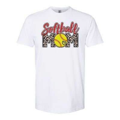 Cute Softball Mom Softstyle® CVC T-Shirt