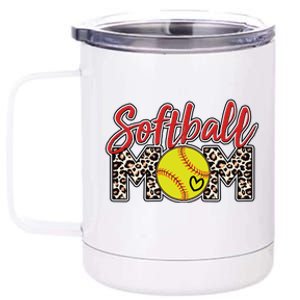 Cute Softball Mom 12 oz Stainless Steel Tumbler Cup