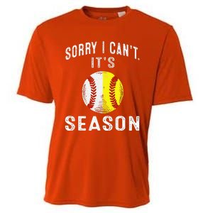 Cool Softball Mom Baseball Sorry I CanT Its Baseball Cooling Performance Crew T-Shirt