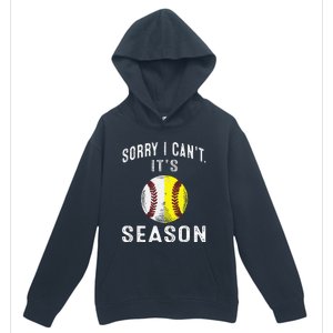 Cool Softball Mom Baseball Sorry I CanT Its Baseball Urban Pullover Hoodie