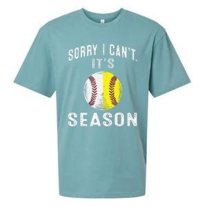 Cool Softball Mom Baseball Sorry I CanT Its Baseball Sueded Cloud Jersey T-Shirt