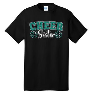 Cheer Sister My Favorite Cheerleader Calls Me Sisters Green Tall T-Shirt