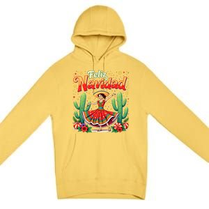 Christmas Spanish Mexican Feliz Navidad 2024 Feliz Navidad Premium Pullover Hoodie