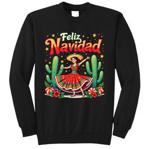 Christmas Spanish Mexican Feliz Navidad 2024 Feliz Navidad Tall Sweatshirt