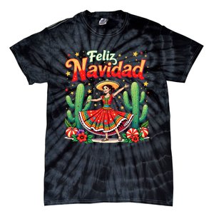 Christmas Spanish Mexican Feliz Navidad 2024 Feliz Navidad Tie-Dye T-Shirt