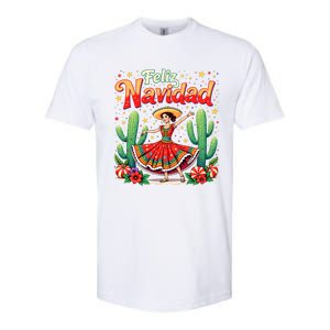 Christmas Spanish Mexican Feliz Navidad 2024 Feliz Navidad Softstyle CVC T-Shirt