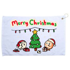 Coffee & Shell Merry Christmas Christmas  Grommeted Golf Towel