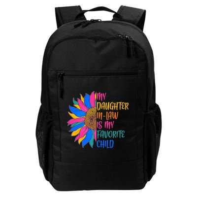 Colorful Sunflower My Daughter In Law Is My Favorite Child Backpack