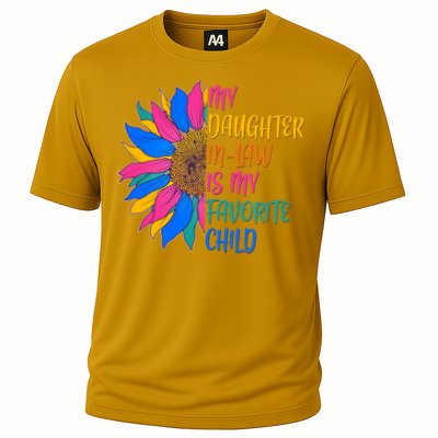Colorful Sunflower My Daughter In Law Is My Favorite Child Performance Shirt