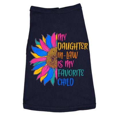 Colorful Sunflower My Daughter In Law Is My Favorite Child Doggie Tank