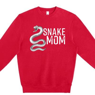 Cool Snake Mom For Women Girl Mother Ball Python Pet Corn Premium Crewneck Sweatshirt