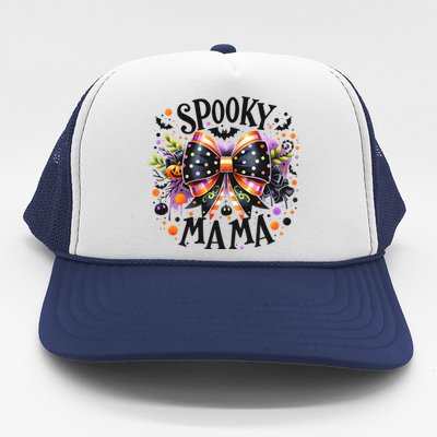 Coquette Spooky Mama Halloween Trucker Hat