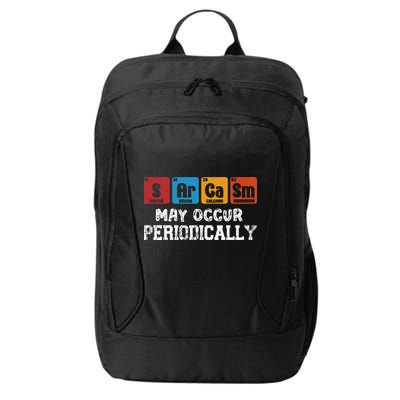 Chemistry Sarcasm May Occur Periodically Periodic Table City Backpack