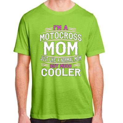 Cute Sporting Mom Gift Motocross Mom Adult ChromaSoft Performance T-Shirt