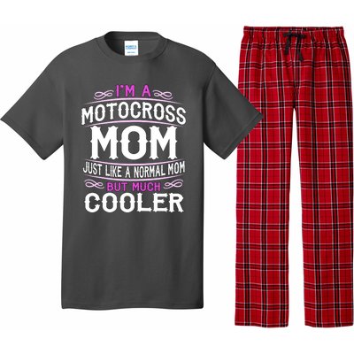 Cute Sporting Mom Gift Motocross Mom Pajama Set