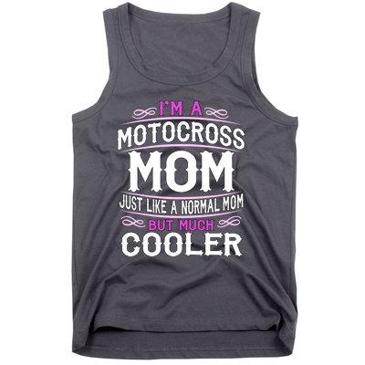 Cute Sporting Mom Gift Motocross Mom Tank Top