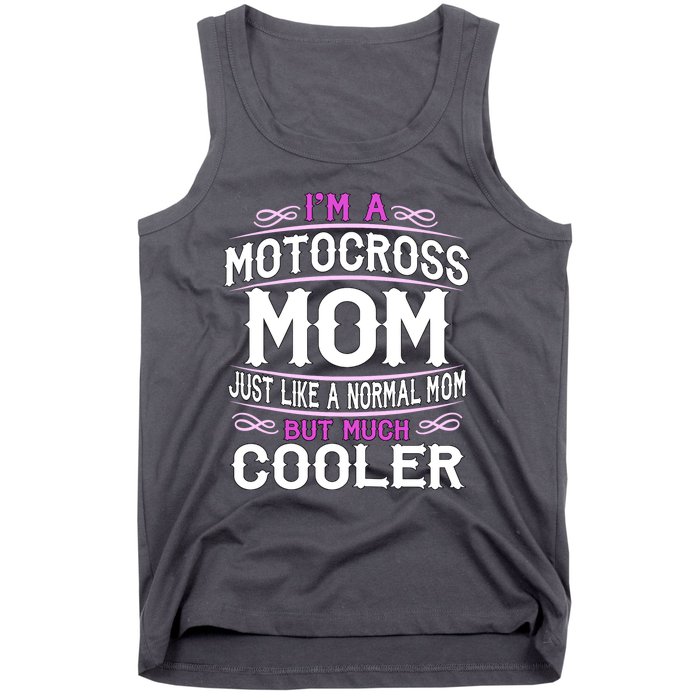 Cute Sporting Mom Gift Motocross Mom Tank Top