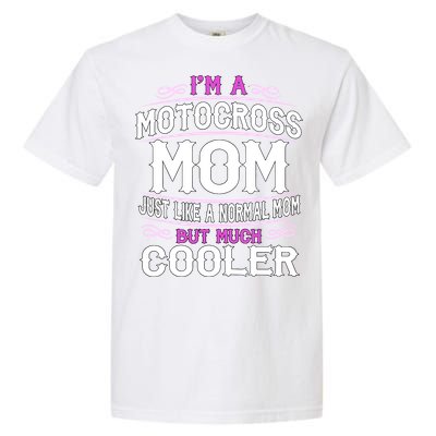 Cute Sporting Mom Gift Motocross Mom Garment-Dyed Heavyweight T-Shirt