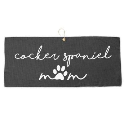 Cocker Spaniel Mom Large Microfiber Waffle Golf Towel