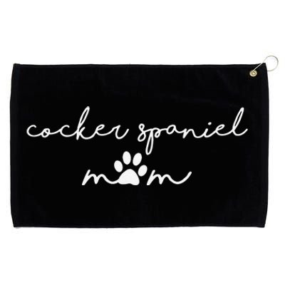 Cocker Spaniel Mom Grommeted Golf Towel