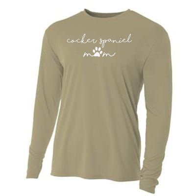 Cocker Spaniel Mom Cooling Performance Long Sleeve Crew