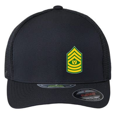 Command Sergeant Major Military Badge Flexfit Unipanel Trucker Cap