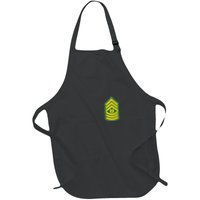 Command Sergeant Major Military Badge Full-Length Apron With Pockets