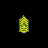 Command Sergeant Major Military Badge Full-Length Apron With Pockets