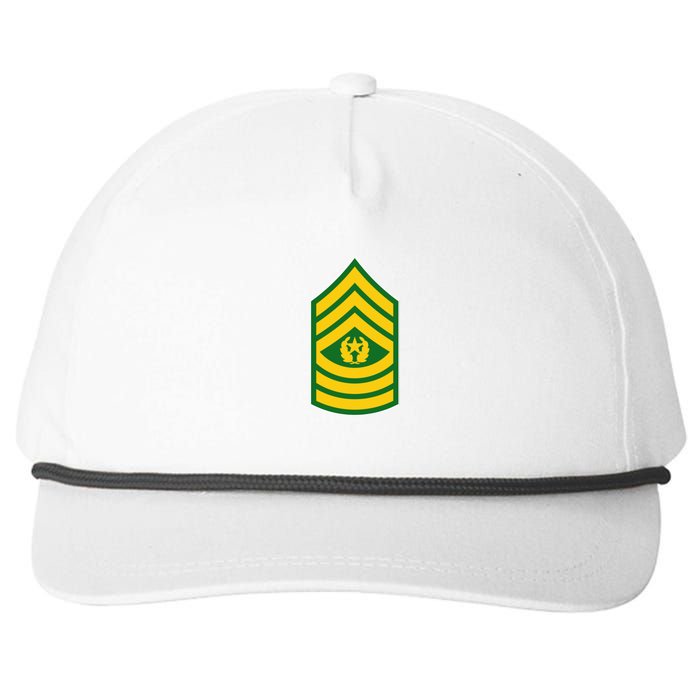 Command Sergeant Major Military Badge Snapback Five-Panel Rope Hat