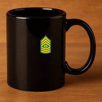 Command Sergeant Major Military Badge 11oz C Handle Ceramic Mug